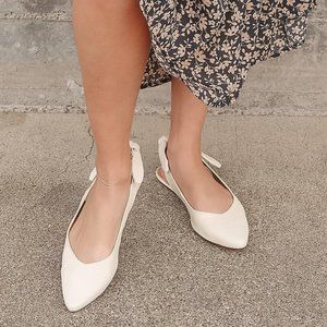 Lulu's | leather slingback flats